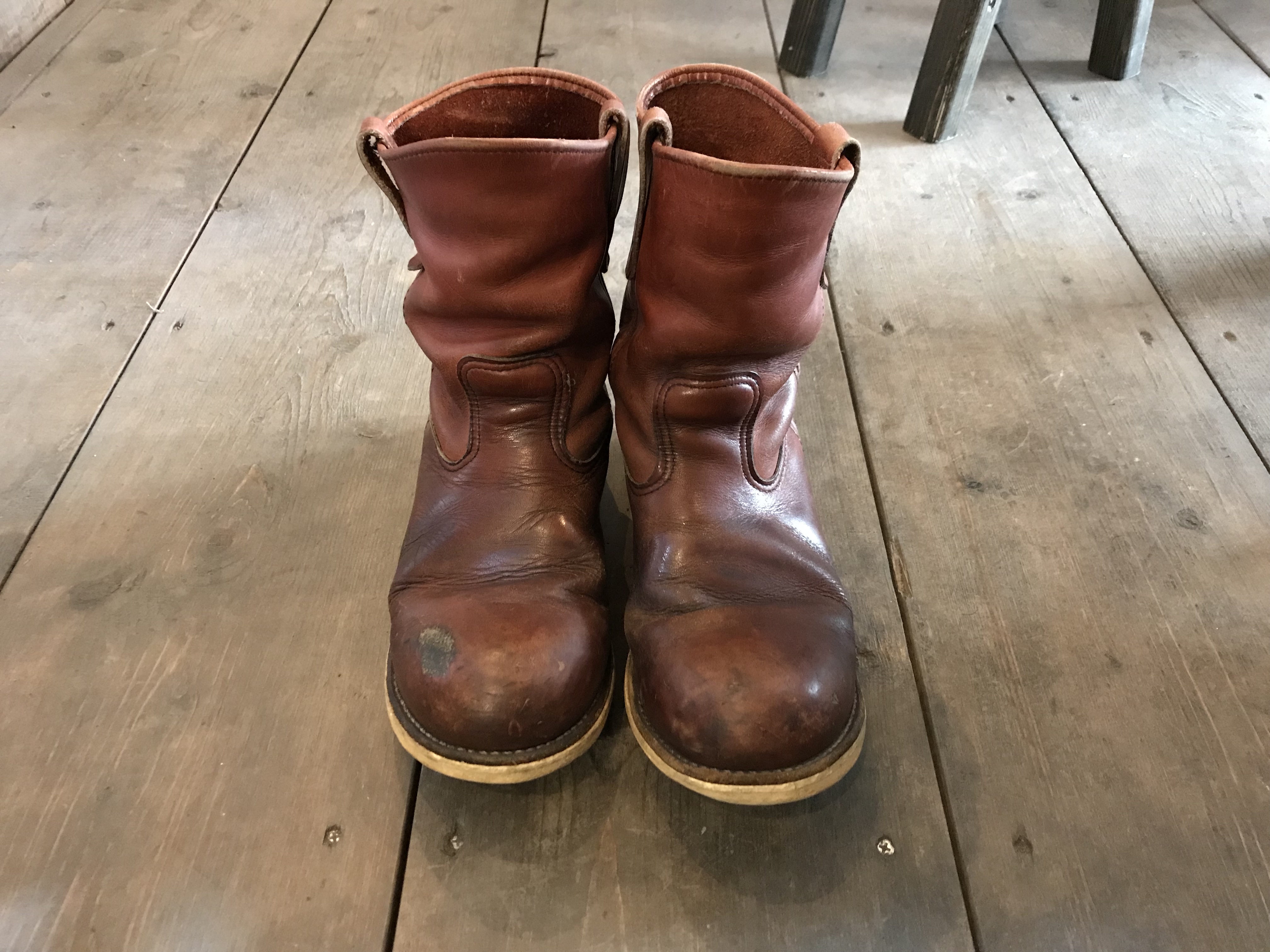 レッドウィングペコスのソール交換   靴修理ブーツの修理ブログ